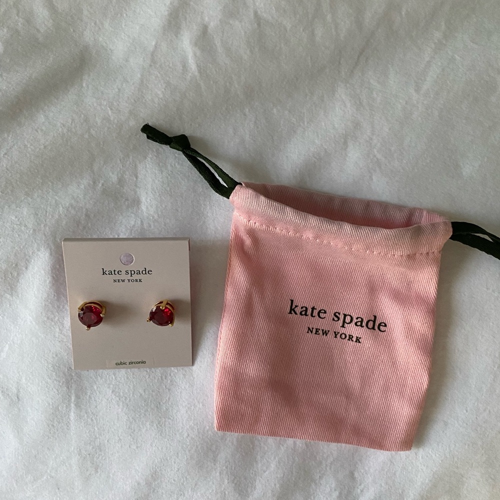 Kate Spade Red Jewelry Stud Earrings